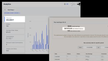 SEO revenue graph showing earnings over 6 months
